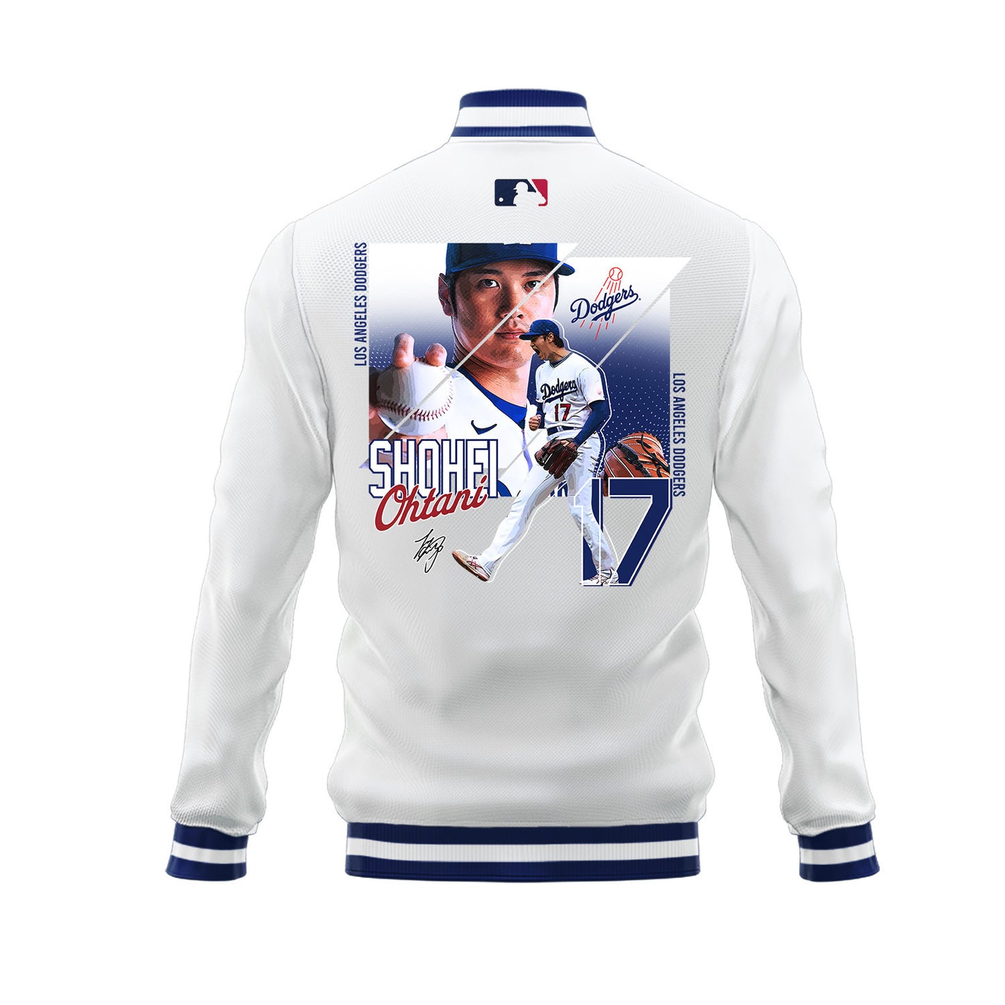 Shohei Ohtani 17 Los Angeles Dodgers Welcome To The Sho Baseball Jacket - White - All-Over-Printed Jacket