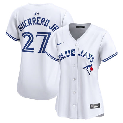 Vladimir Guerrero Jr. 27 Toronto Blue Jays Women Home Limited Jersey - White