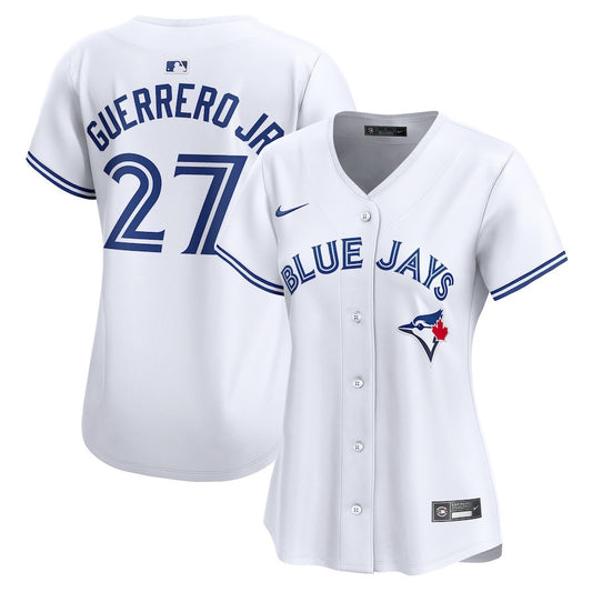 Vladimir Guerrero Jr. 27 Toronto Blue Jays Women Home Limited Jersey - White