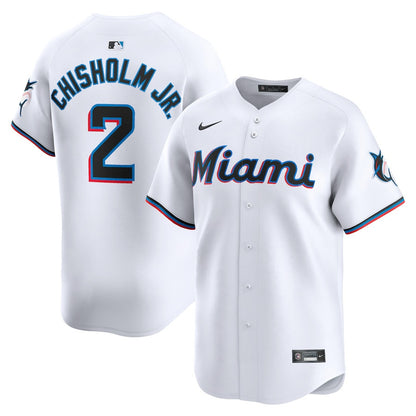 Jazz Chisholm Jr. 2 Miami Marlins Home Limited Player Men Jersey - White