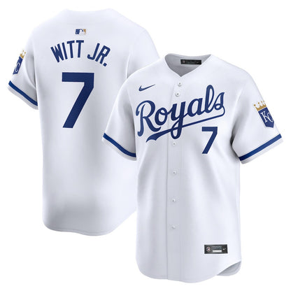 Bobby Witt Jr. 7 Kansas City Royals Home Limited Player Men Jersey - White
