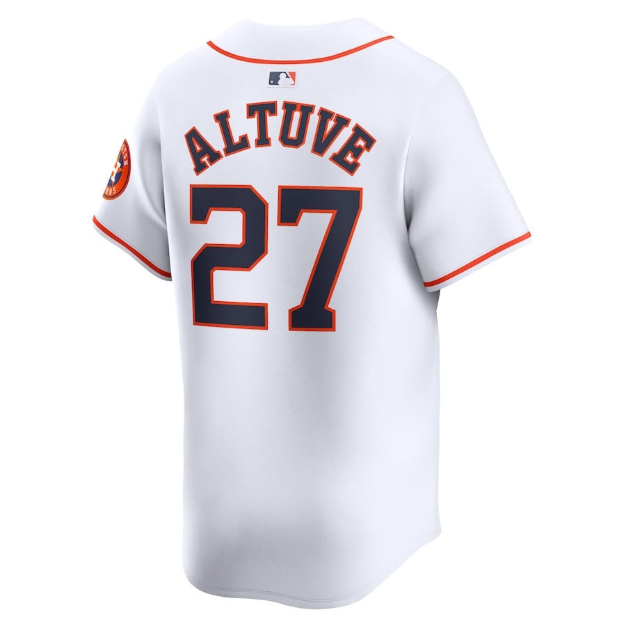 Jose Altuve 27 Houston Astros Home Limited Player Men Jersey - White