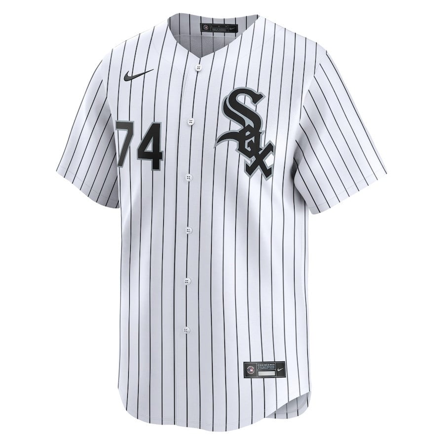 Eloy Jimenez 74 Chicago White Sox Home Limited Player Men Jersey - White