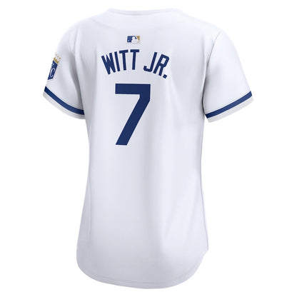 Bobby Witt Jr. 7 Kansas City Royals Women Home Limited Player Jersey - White
