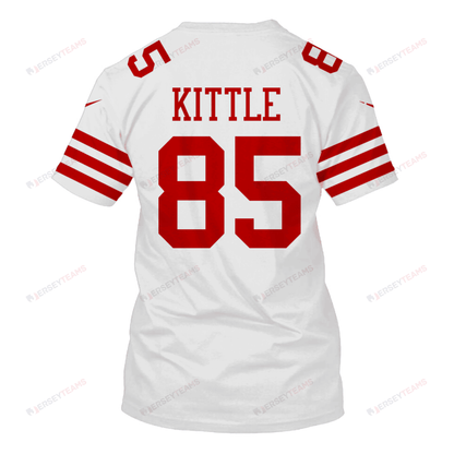 George Kittle 85 San Francisco 49ers Super Bowl LVIII All Over Print T-shirt - White