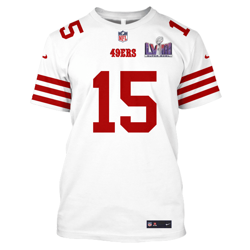 Jauan Jennings 15 San Francisco 49ers Super Bowl LVIII All Over Print T-shirt - White