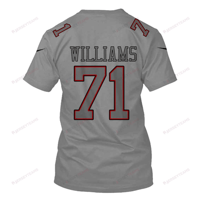 Trent Williams 71 San Francisco 49ers Super Bowl LVIII All Over Print T-shirt - Gray