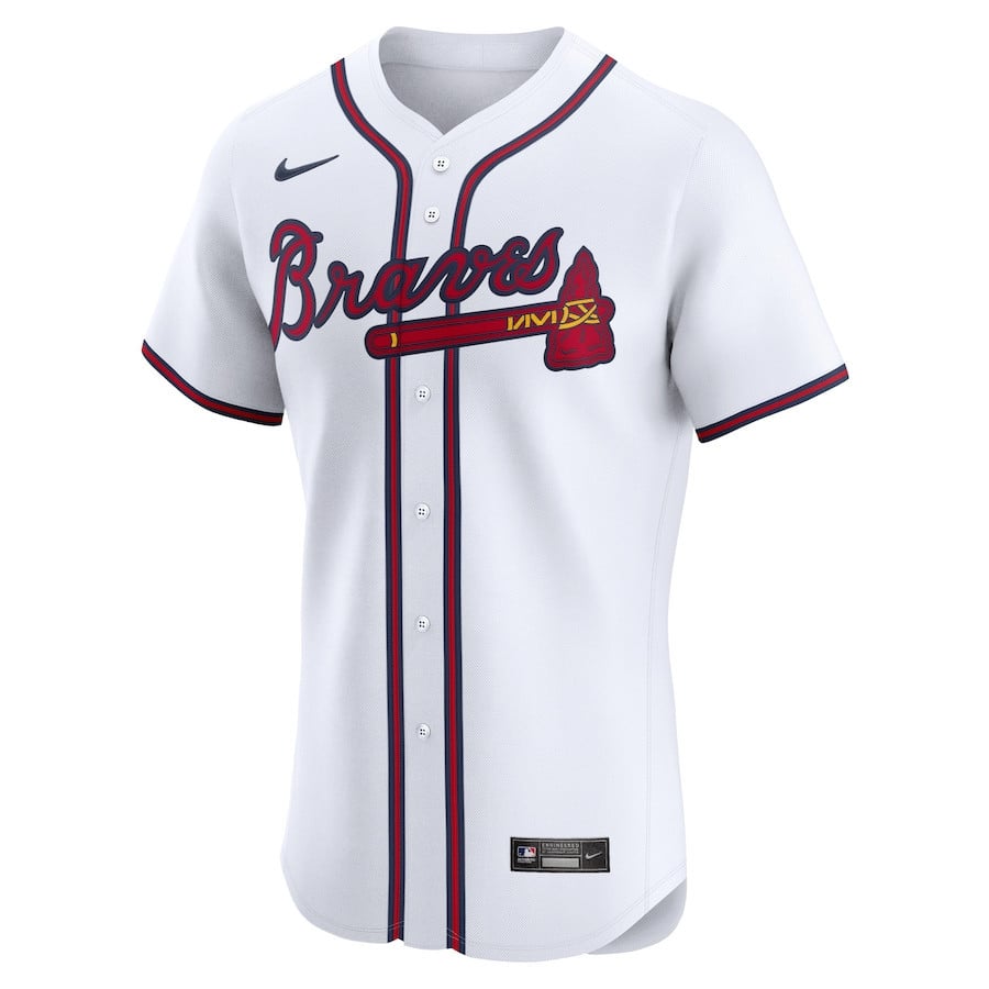 Daysbel Hernandez 75 Atlanta Braves Home Elite Player Men Jersey - White