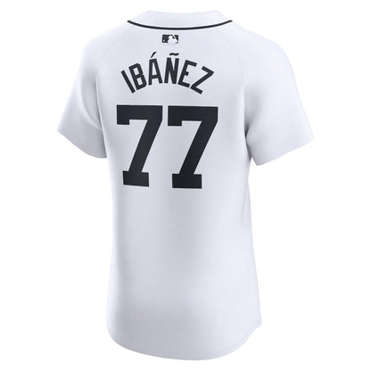 Andy Ibanez 77 Detroit Tigers Home Elite Player Men Jersey - White