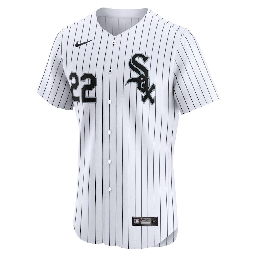 Oscar Colas 22 Chicago White Sox Home Elite Player Men Jersey - White