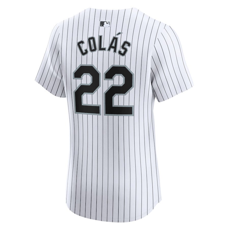 Oscar Colas 22 Chicago White Sox Home Elite Player Men Jersey - White