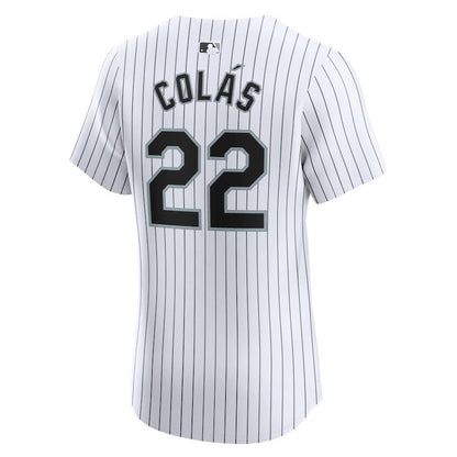 Oscar Colas 22 Chicago White Sox Home Elite Player Men Jersey - White