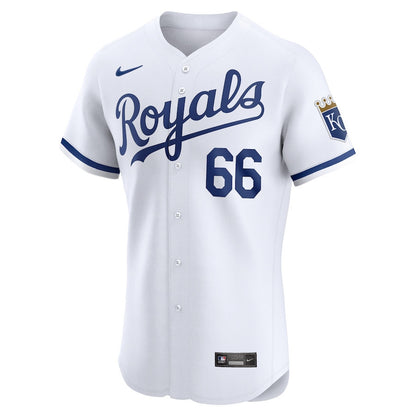 James McArthur 66 Kansas City Royals Home Elite Player Men Jersey - White