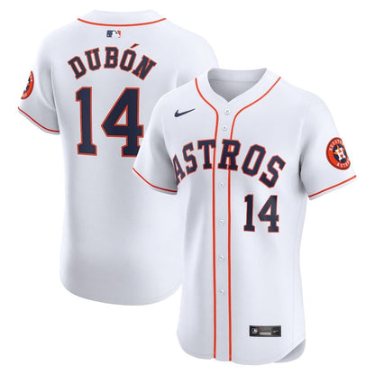 Mauricio Dubon 14 Houston Astros Home Elite Player Men Jersey - White