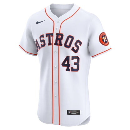 Lance McCullers Jr. 43 Houston Astros Home Elite Player Men Jersey - White