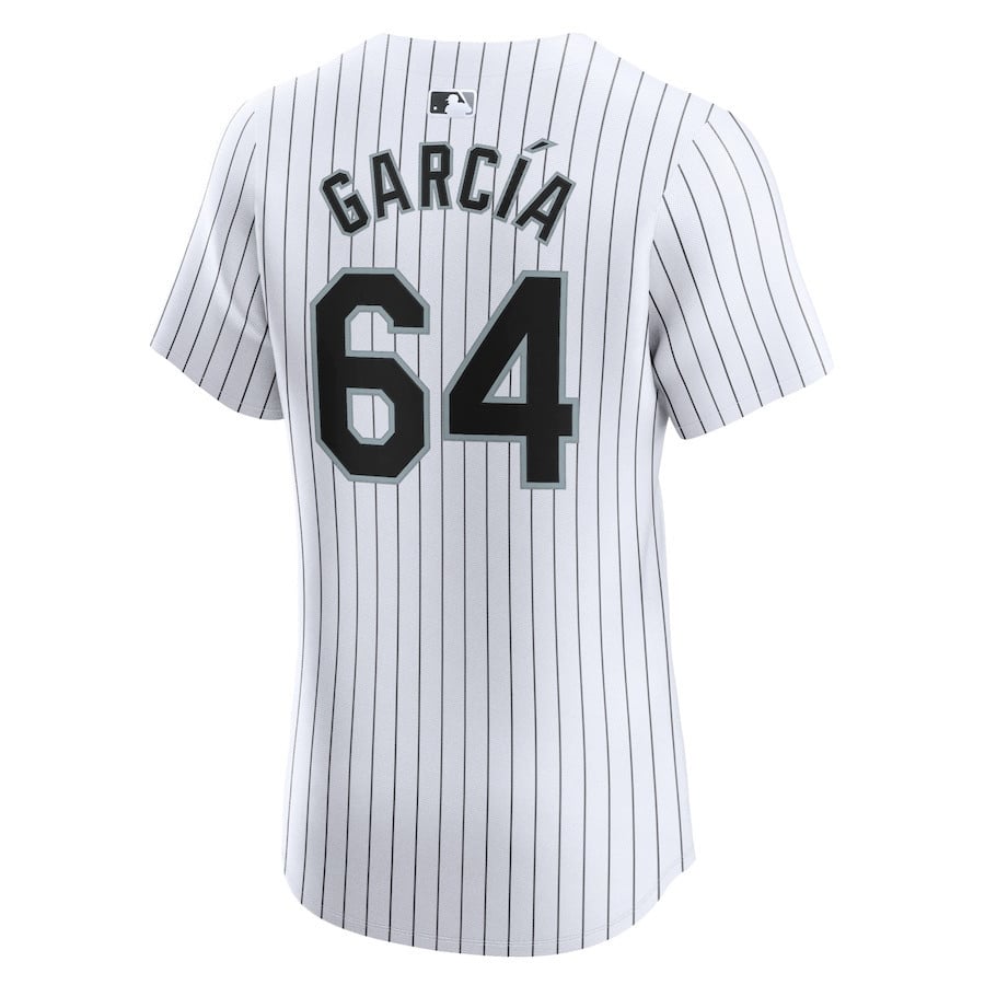 Deivi Garcia 64 Chicago White Sox Home Elite Player Men Jersey - White