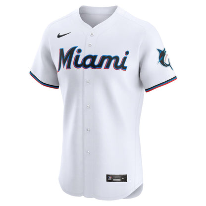 Vidal Brujan 17 Miami Marlins Home Elite Player Men Jersey - White