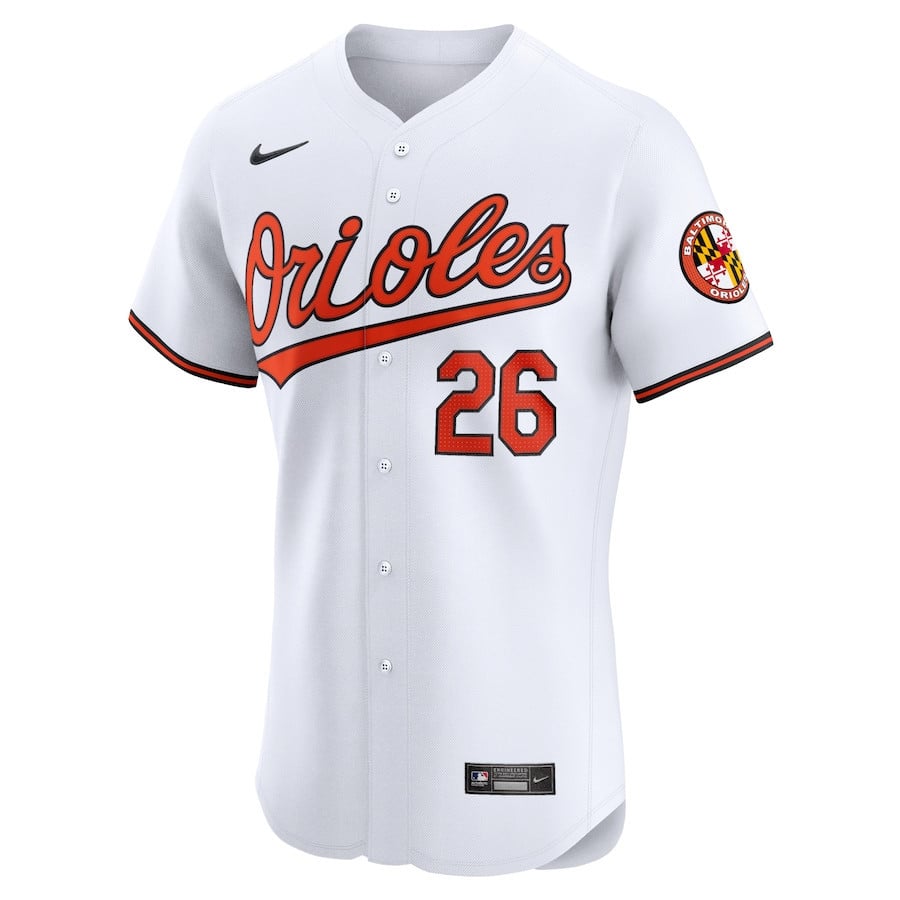 Ryan McKenna 26 Baltimore Orioles Home Elite Player Men Jersey - White