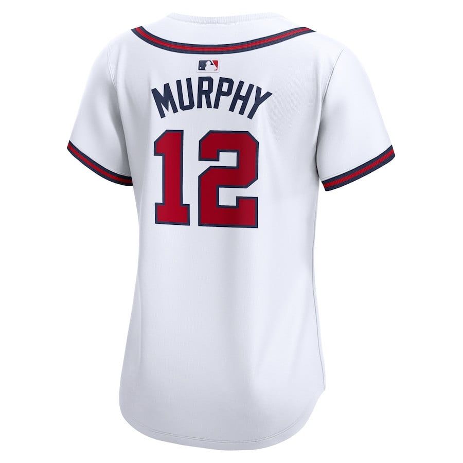 Sean Murphy 12 Atlanta Braves Women Home Limited Player Jersey - White