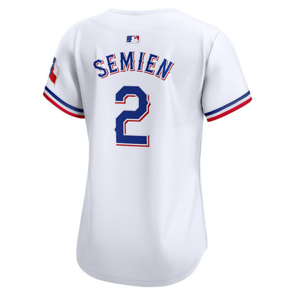 Marcus Semien 2 Texas Rangers Women Home Limited Player Jersey - White