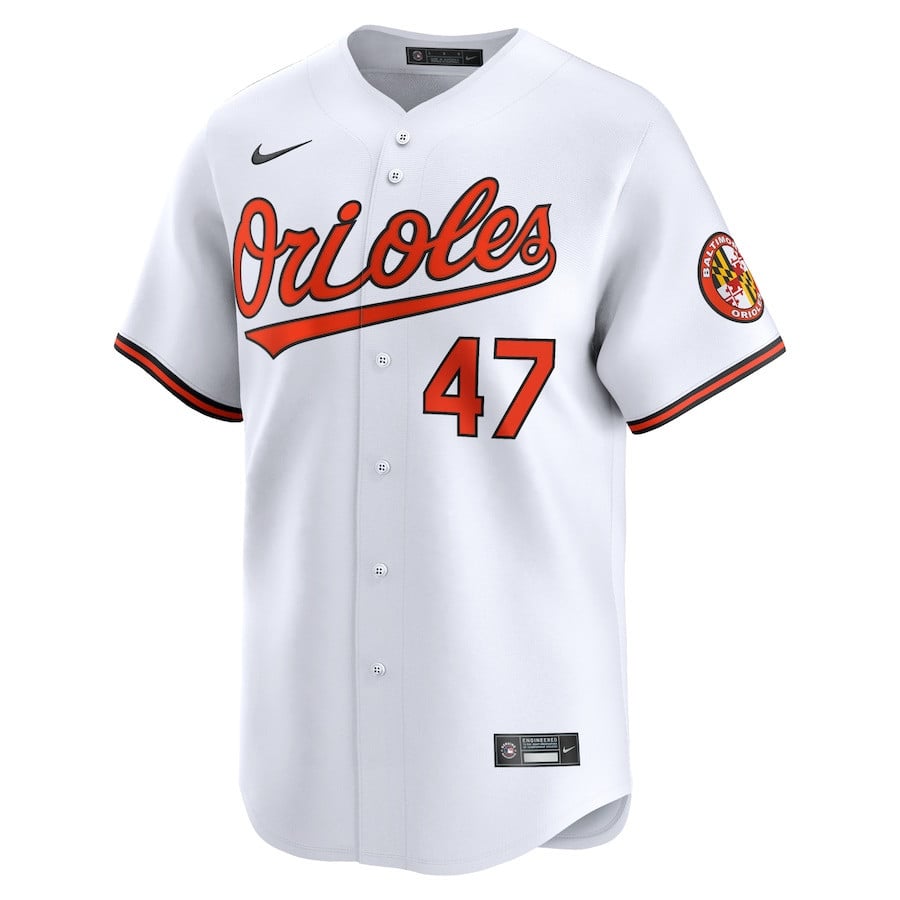 John Means 47 Baltimore Orioles Home Limited Player Men Jersey - White