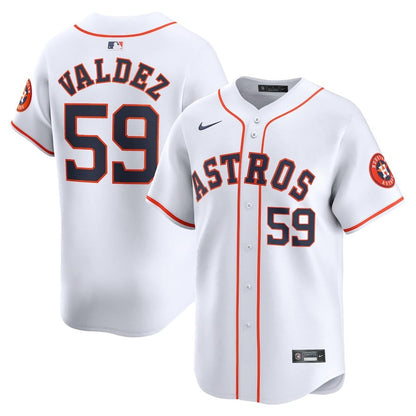 Framber Valdez 59 Houston Astros Home Limited Player Men Jersey - White