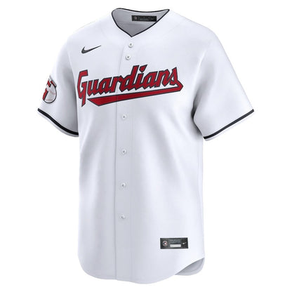 Andres Gimenez 0 Cleveland Guardians Home Limited Player Men Jersey - White