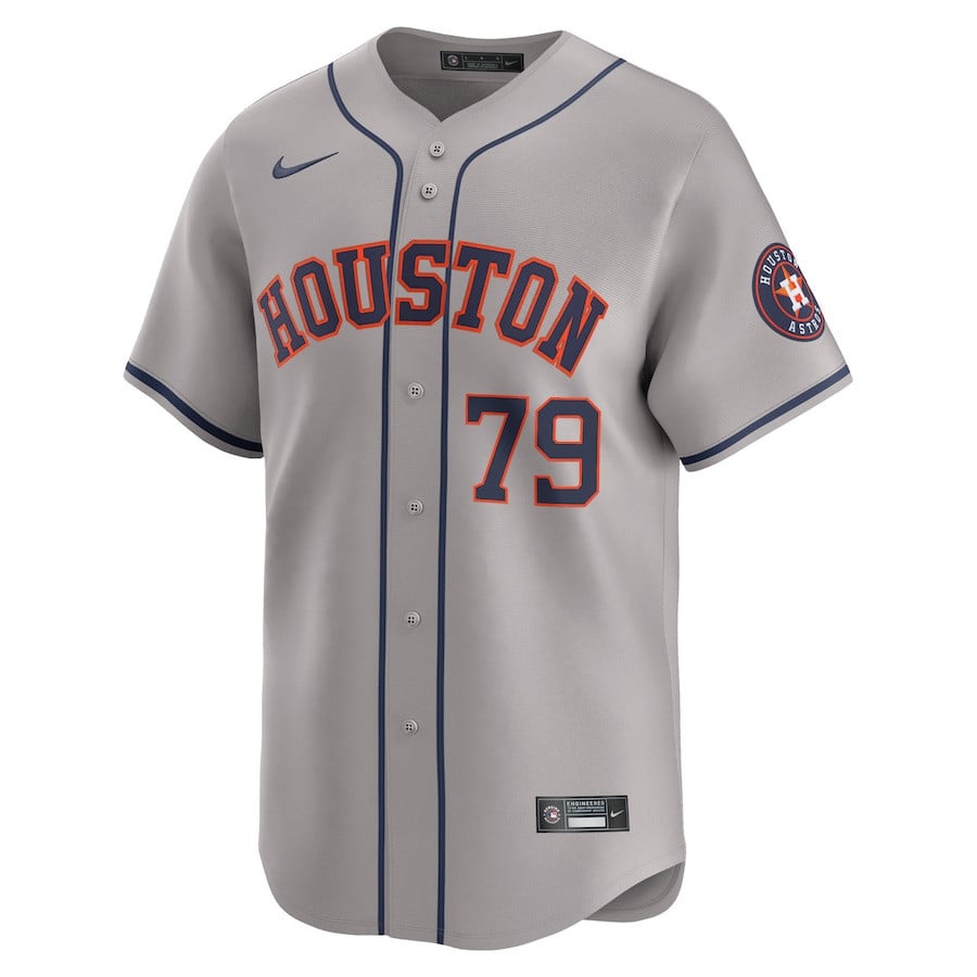 Jose Abreu 79 Houston Astros Away Limited Player Men Jersey - Gray