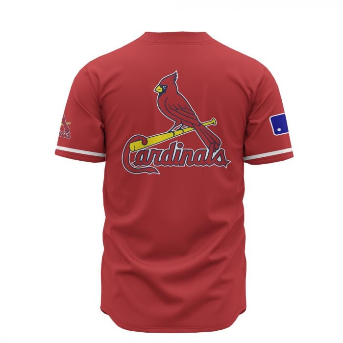 St. Louis Cardinals Custom Name Baseball Jersey - Red