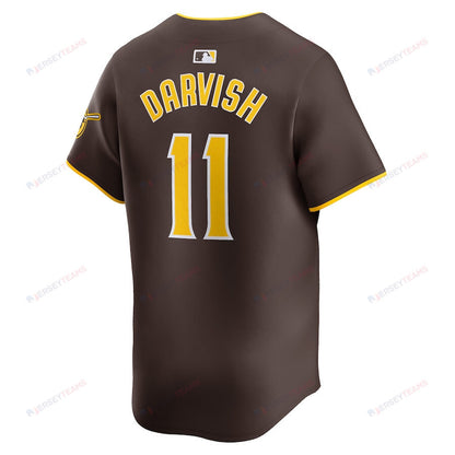 Yu Darvish 11 San Diego Padres Away Limited Player Men Jersey - Brown