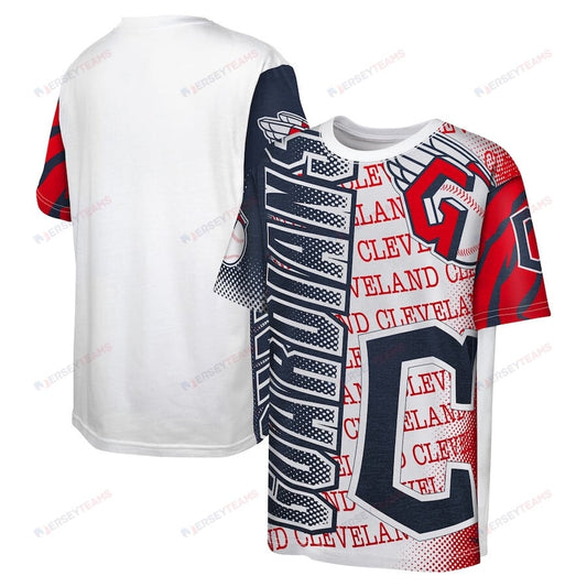 Cleveland Guardians Impact Hit Bold T-Shirt - White