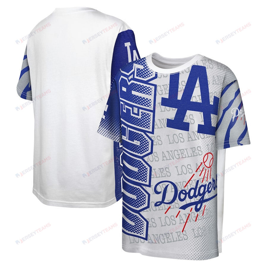 Los Angeles Dodgers Impact Hit Bold T-Shirt - White