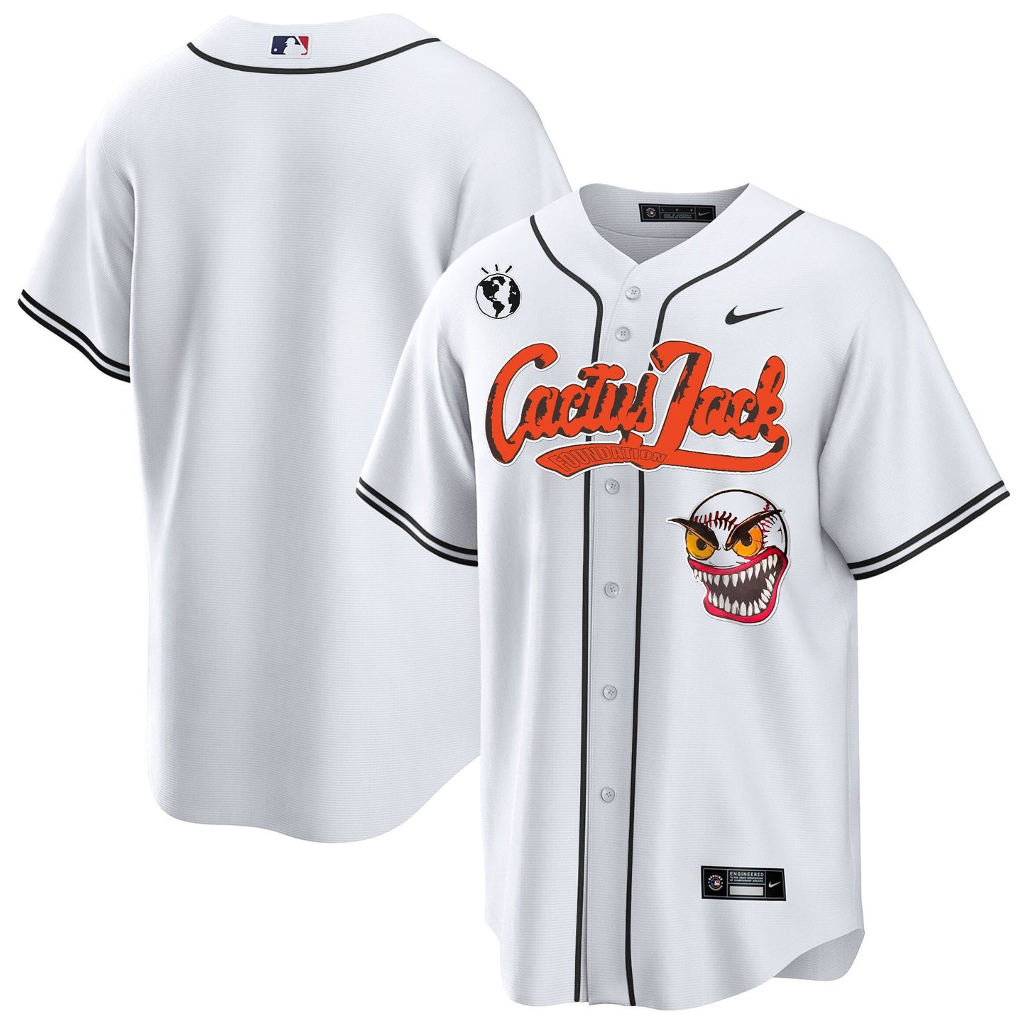 Houston Astros Cactus Jack White Jersey - Men