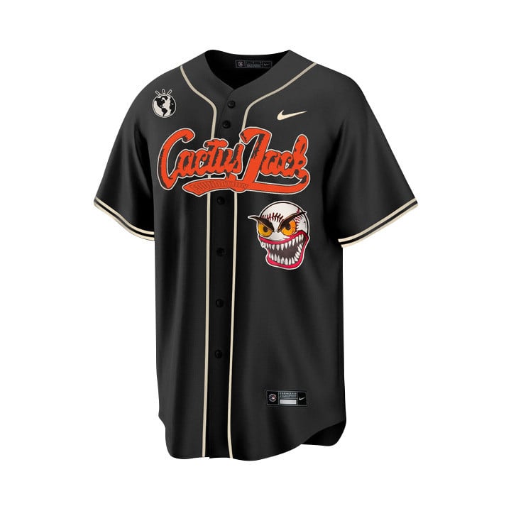 Jose Altuve 27 Houston Astros Cactus Jack Men Jersey - Black