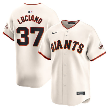Marco Luciano 37 San Francisco Giants Home Limited Player Men Jersey - Cream