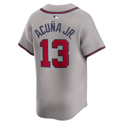 Ronald Acuña Jr. 13 Atlanta Braves Away Limited Player Men Jersey - Gray