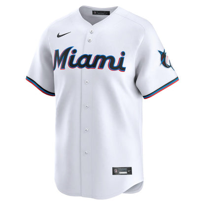 Miami Marlins Home Limited YOUTH Jersey - White