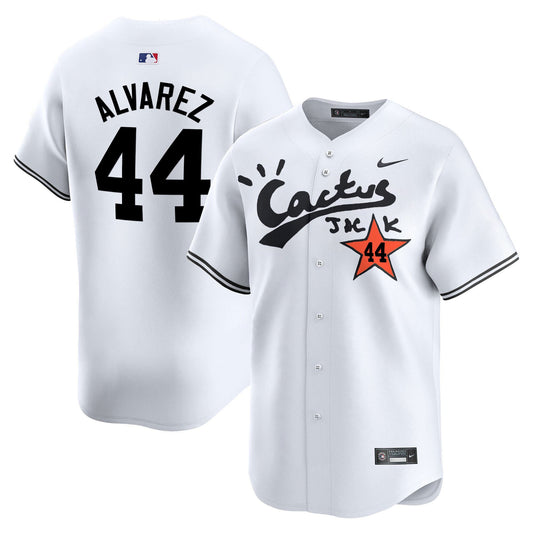 Yordan Alvarez 44 Houston Astros Cactus Jack White Jersey V2 - Men