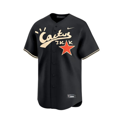Jeremy Pena 3 Houston Astros Cactus Jack Black Jersey V2 - Men