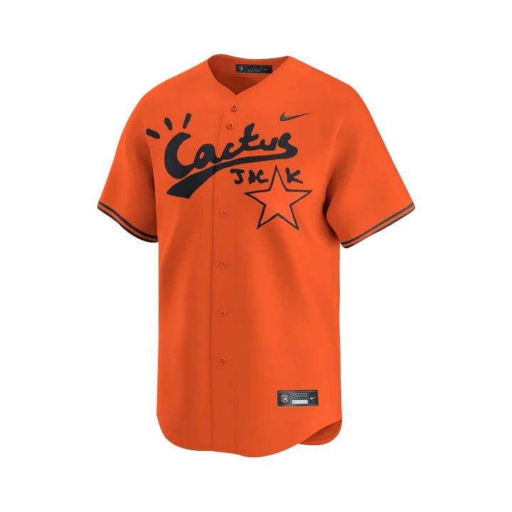 Yordan Alvarez 44 Houston Astros Cactus Jack Men Jersey - Orange