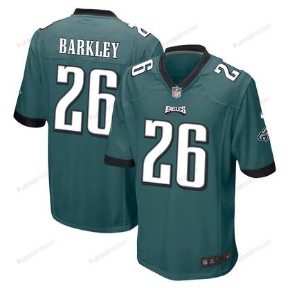 Saquon Barkley 26 Philadelphia Eagles Game Men Jersey - Midnight Green