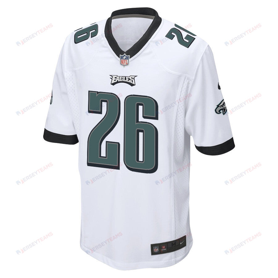 Saquon Barkley 26 Philadelphia Eagles Game Men Jersey - White