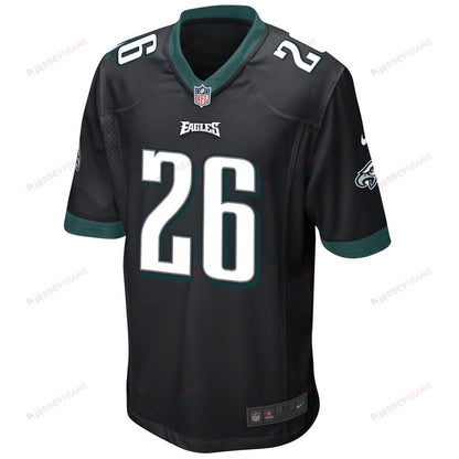 Saquon Barkley 26 Philadelphia Eagles Alternate Game Men Jersey - Black