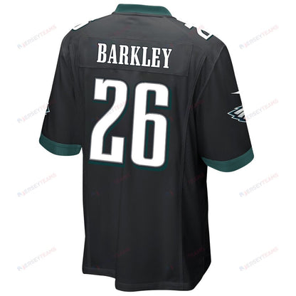 Saquon Barkley 26 Philadelphia Eagles Alternate Game Men Jersey - Black