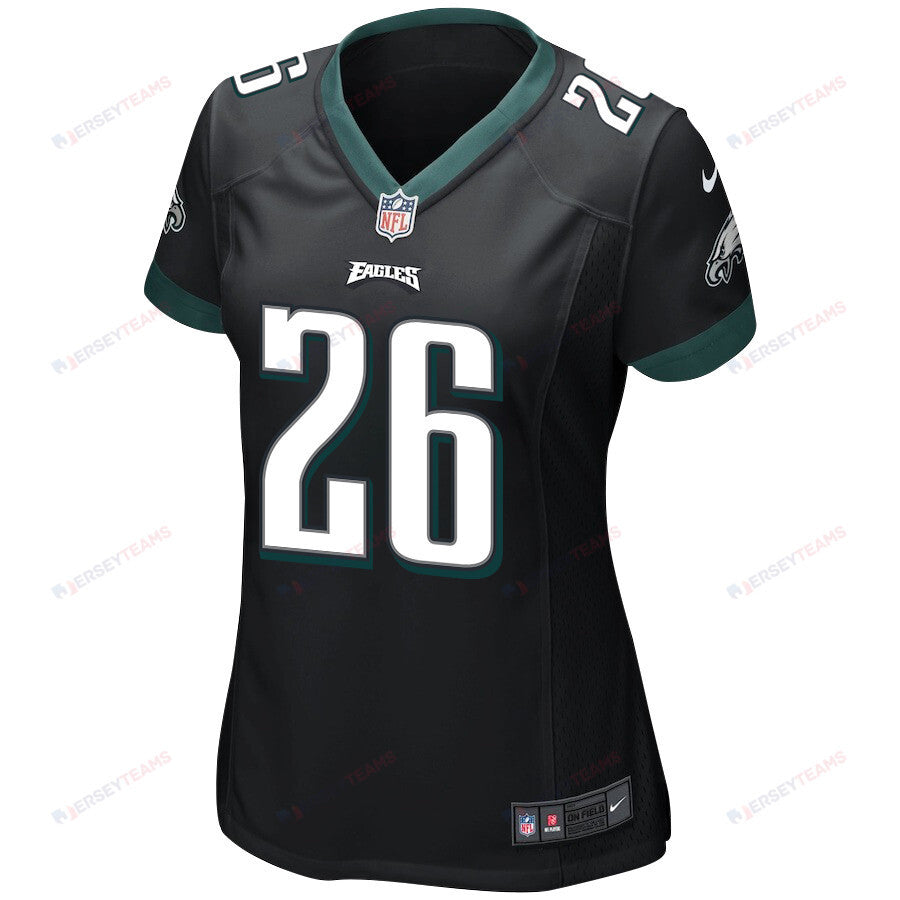Saquon Barkley 26 Philadelphia Eagles Alternate Game Women Jersey - Black