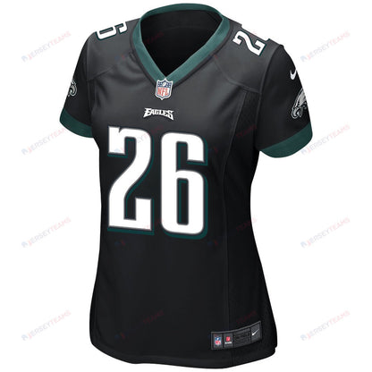Saquon Barkley 26 Philadelphia Eagles Alternate Game Women Jersey - Black