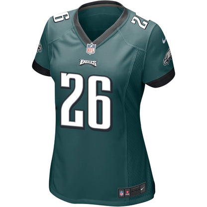 Saquon Barkley 26 Philadelphia Eagles Game Women Jersey - Midnight Green