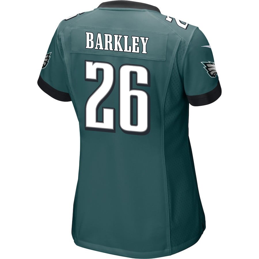 Saquon Barkley 26 Philadelphia Eagles Game Women Jersey - Midnight Green