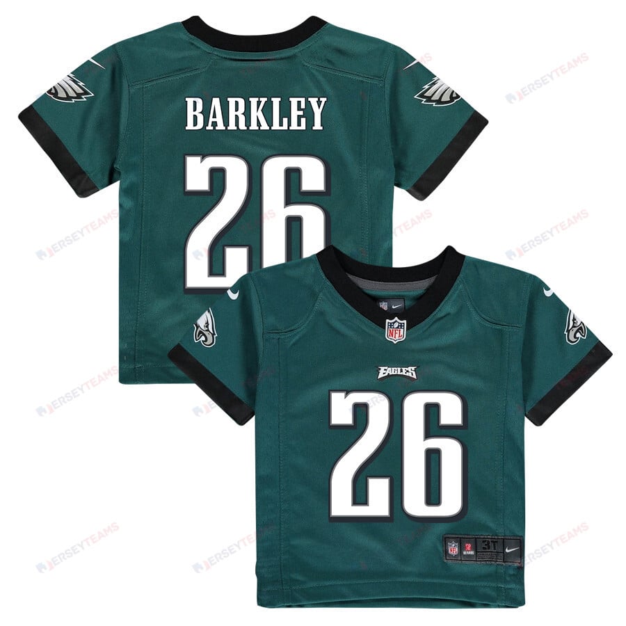 Saquon Barkley 26 Philadelphia Eagles Game YOUTH Jersey - Midnight Green