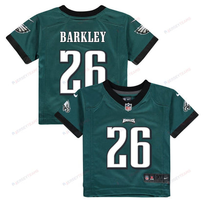 Saquon Barkley 26 Philadelphia Eagles Game YOUTH Jersey - Midnight Green